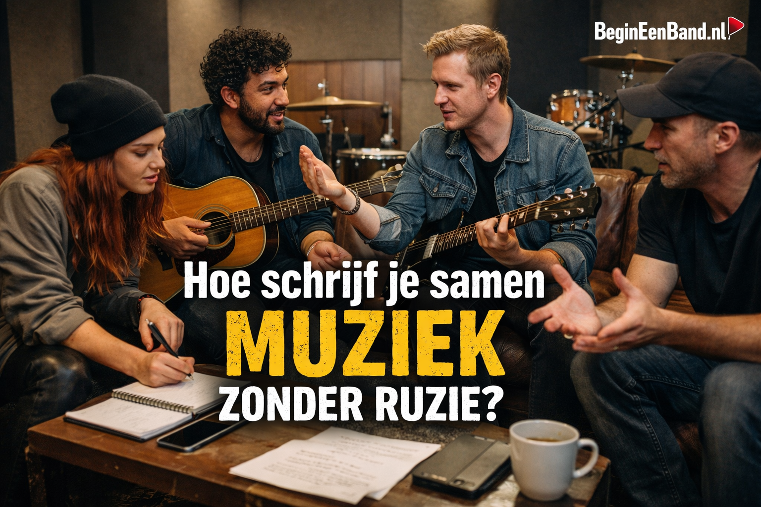 Hoe schrijf je samen muziek zonder ruzie? 7 praktische tips voor bands