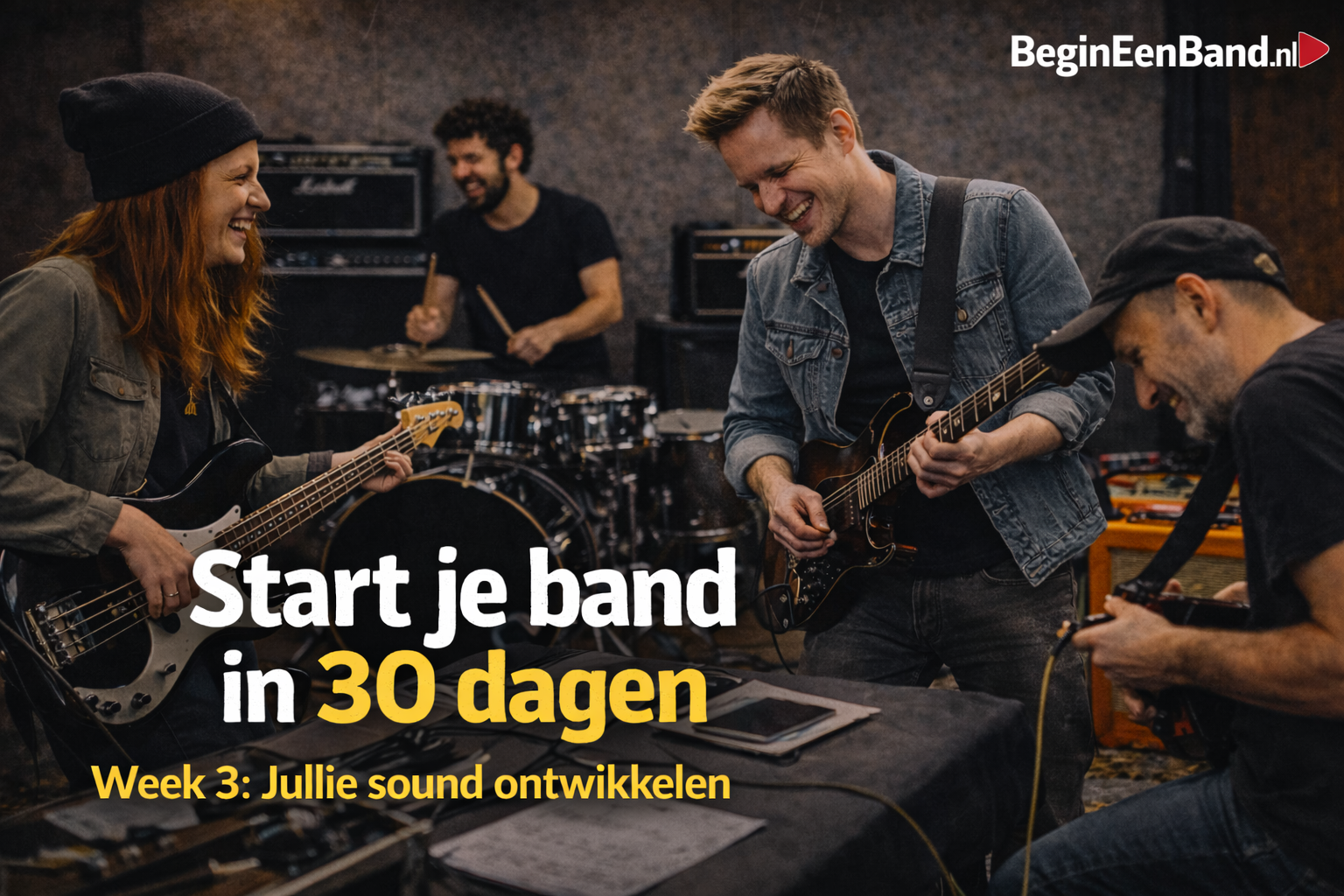 Start je band in 30 dagen – Week 3: Jullie sound ontwikkelen