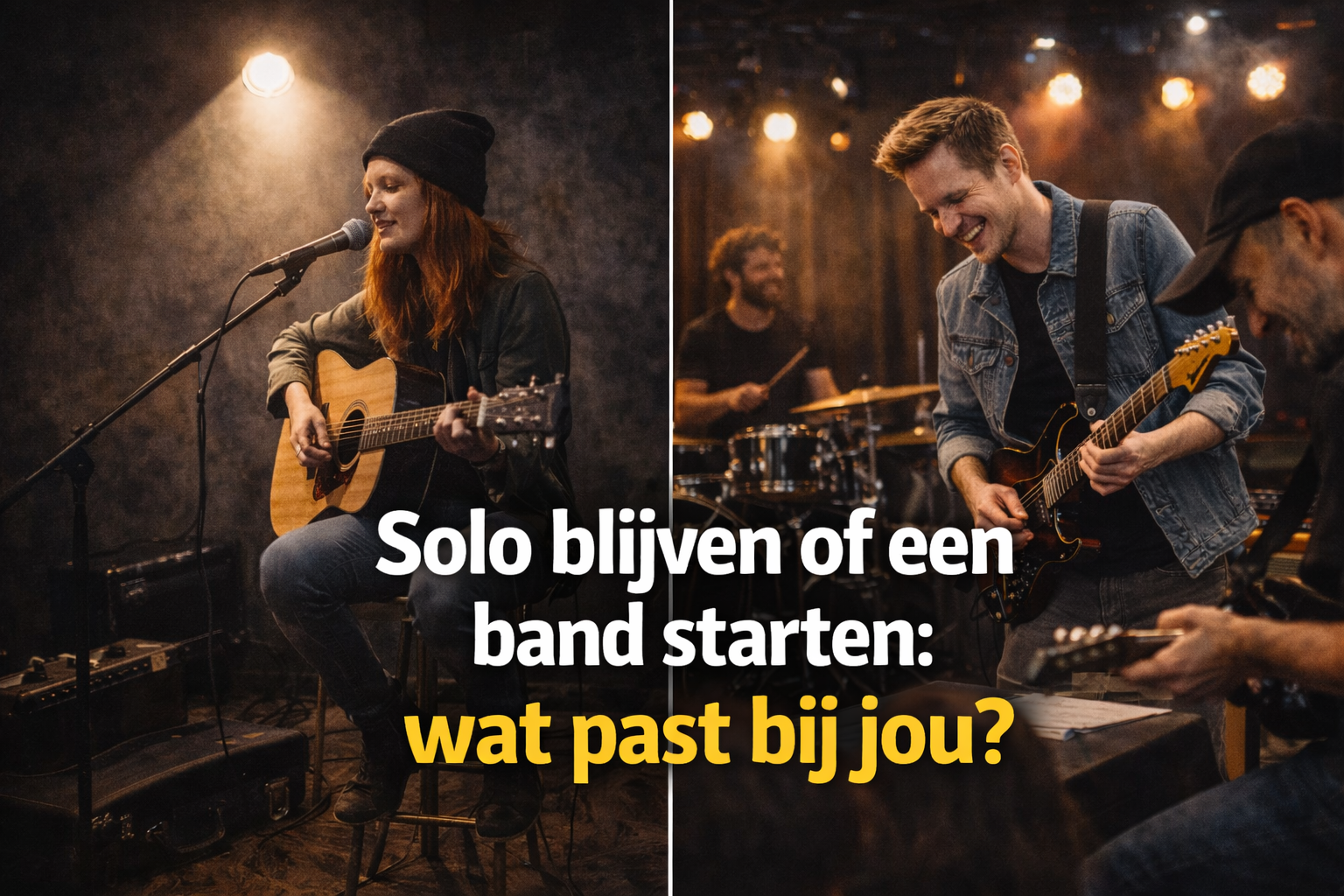 Solo blijven of een band starten: wat past bij jou?